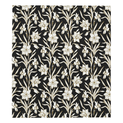 Daffodils Pattern Print Design DF06 Premium Quilt