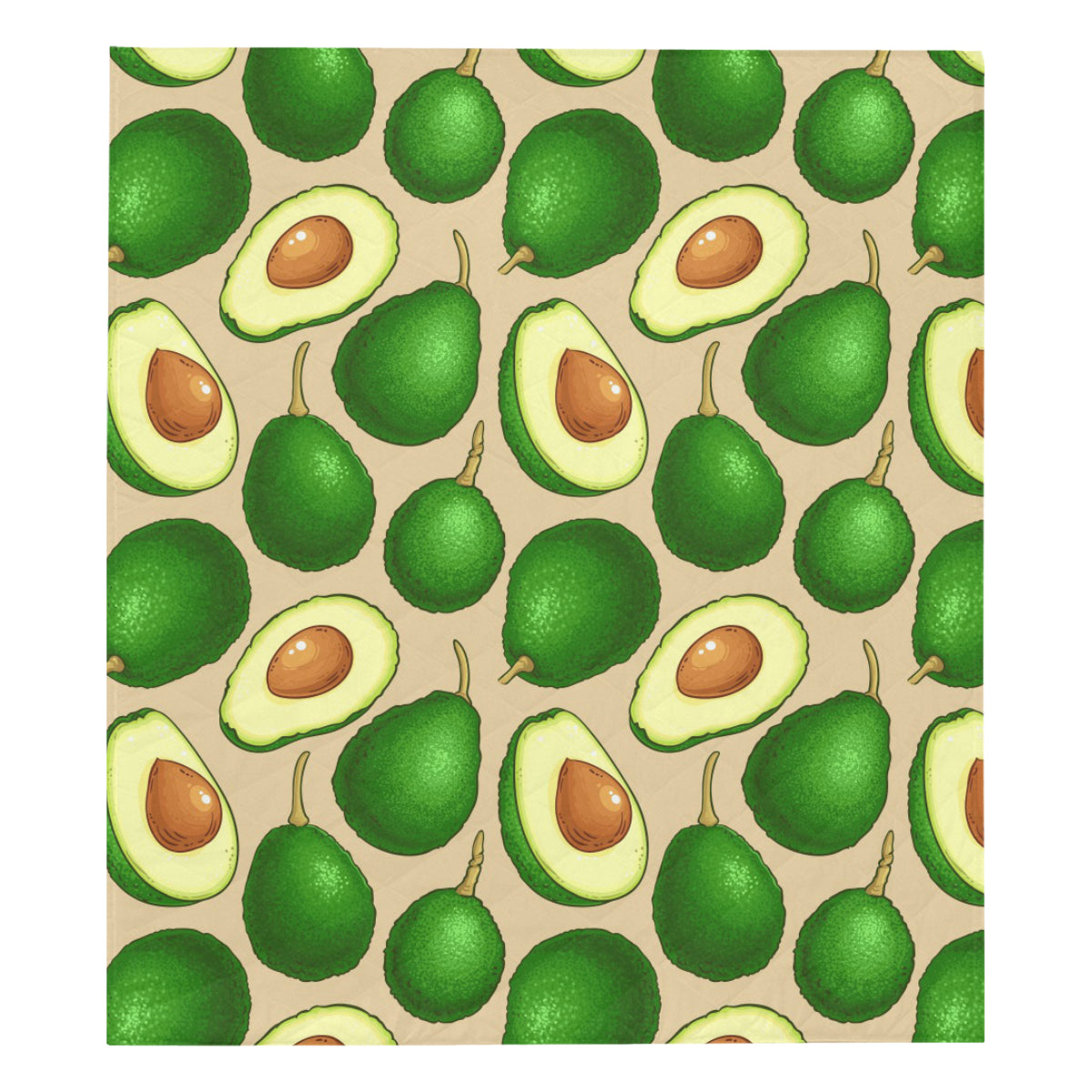 Avocado Pattern Print Design AC010 Premium Quilt