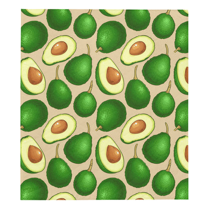 Avocado Pattern Print Design AC010 Premium Quilt