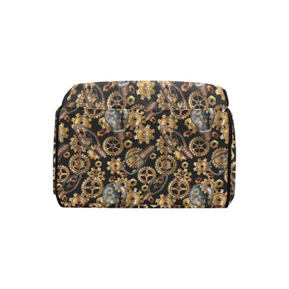 Steampunk Lightbulb Print Design LKS304 Diaper Bag Backpack