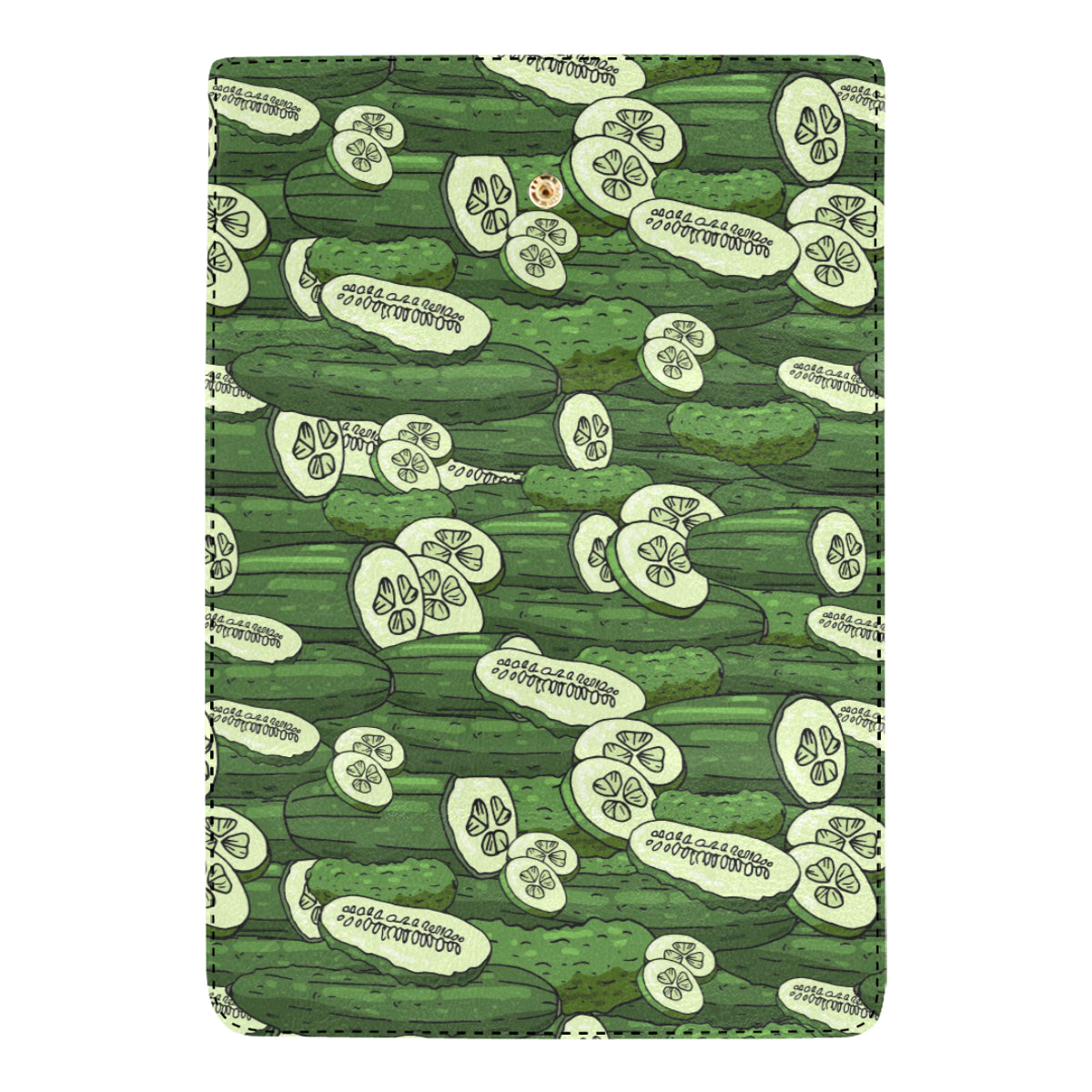 Cucumber Pattern Print Design CC01 Women's Trifold Wallet