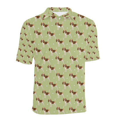 Beagle Pattern Print Design 07 Men Polo Shirt