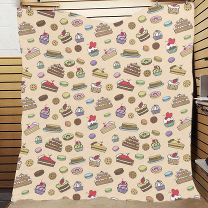 Cake Pattern Print Design 03 Premium Quilt