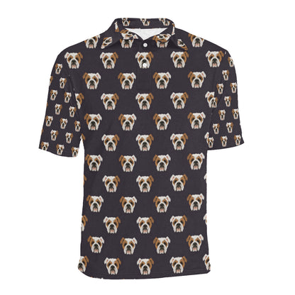 Bulldogs Pattern Print Design 03 Men Polo Shirt