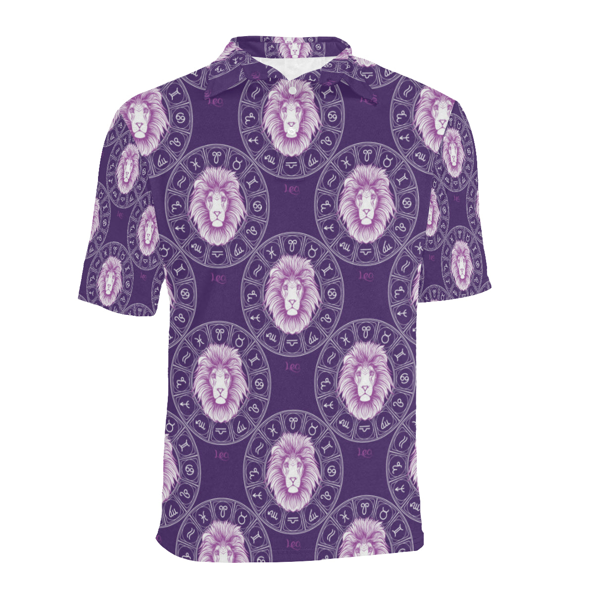 Leo Pattern Print Design 04 Men Polo Shirt