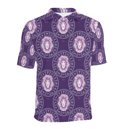 Leo Pattern Print Design 04 Men Polo Shirt