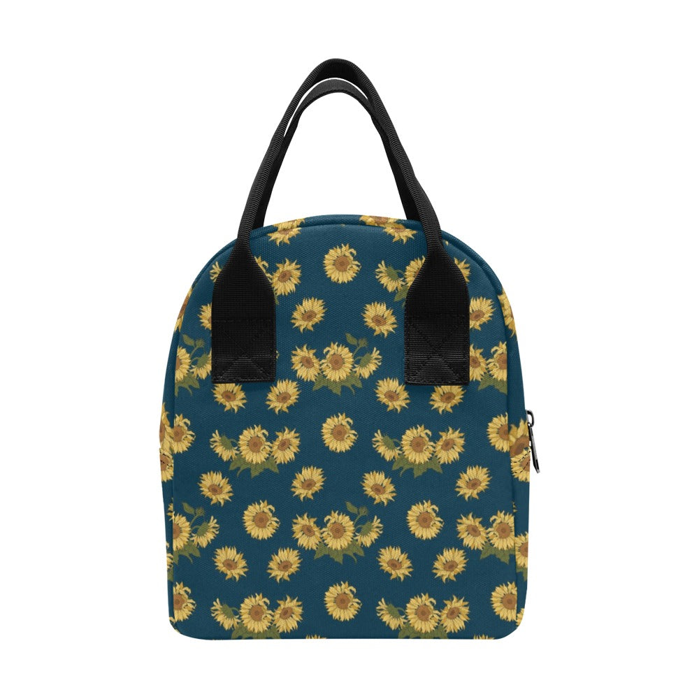 Sunflower Print Design LKS305 Insulated Lunch Bag