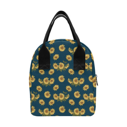 Sunflower Print Design LKS305 Insulated Lunch Bag