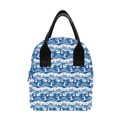 Wave Print Design LKS303 Insulated Lunch Bag