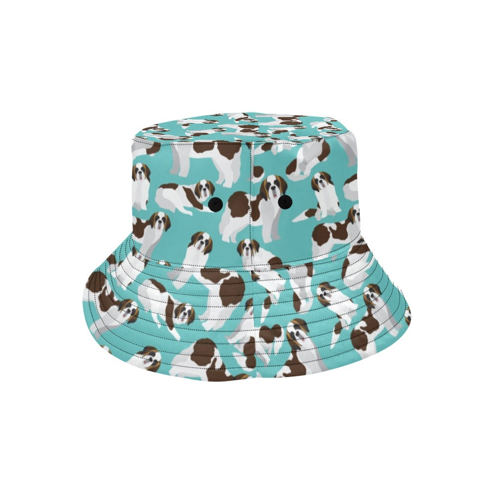 St Bernards Print Design LKS302 Unisex Bucket Hat