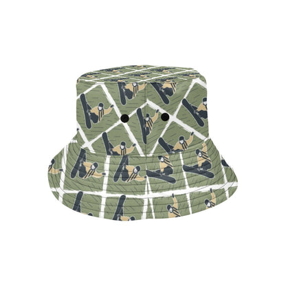 Snowboard Man Print Design LKS302 Unisex Bucket Hat