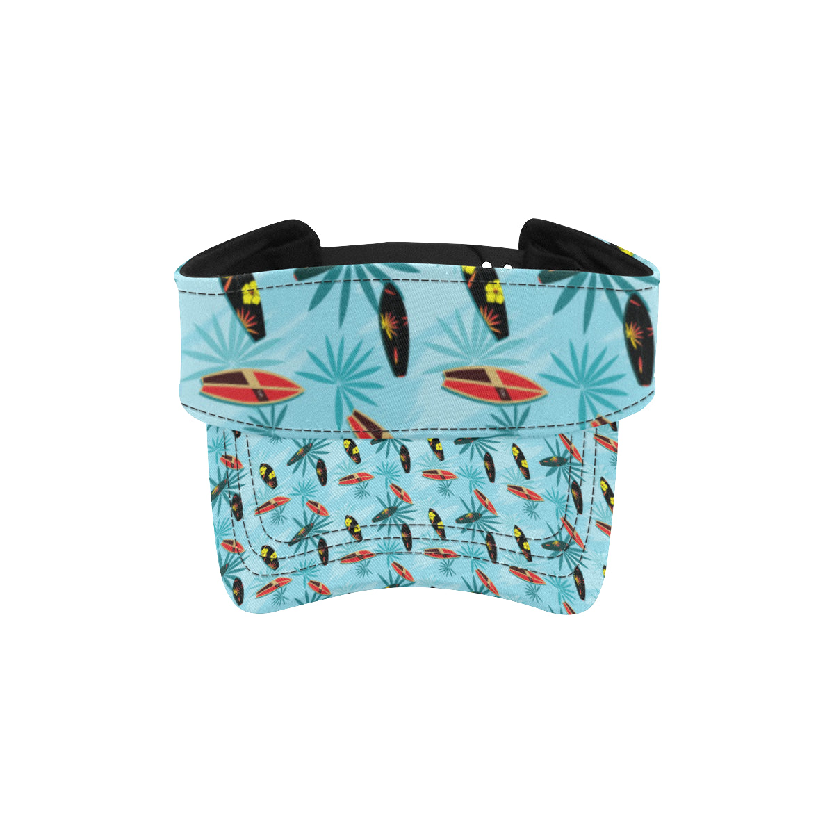 Surfboard Themed Pattern Unisex Sun Visor