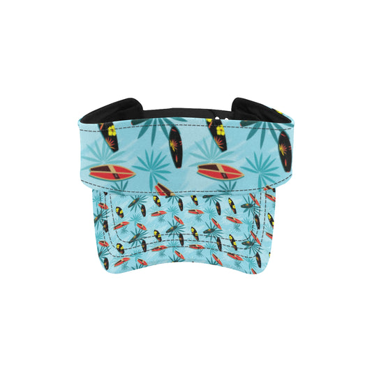Surfboard Themed Pattern Unisex Sun Visor