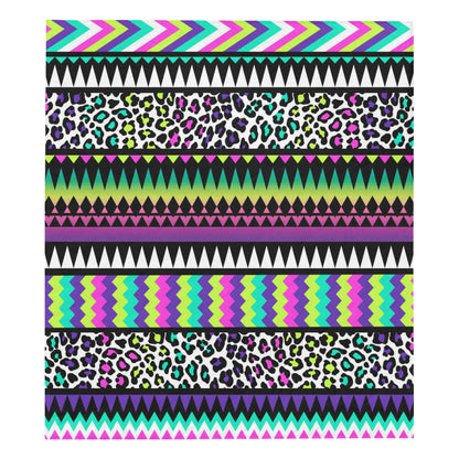 Animal Skin Aztec Rainbow Premium Quilt