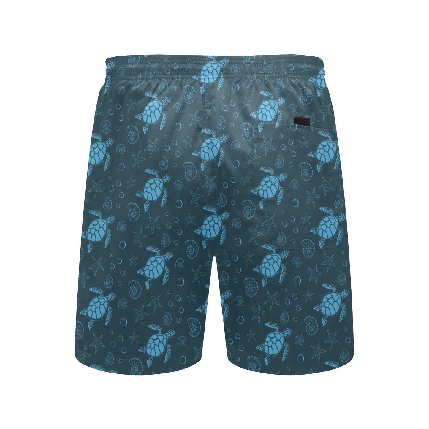 Sea Turtle Print Design LKS308 Men's Swim Trunks Beach Shorts