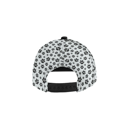 Paw Themed Print Snapback Cap