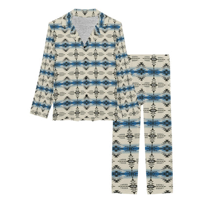 Southwest Pattern Print Design LKS304 Women's Long Pajama Set