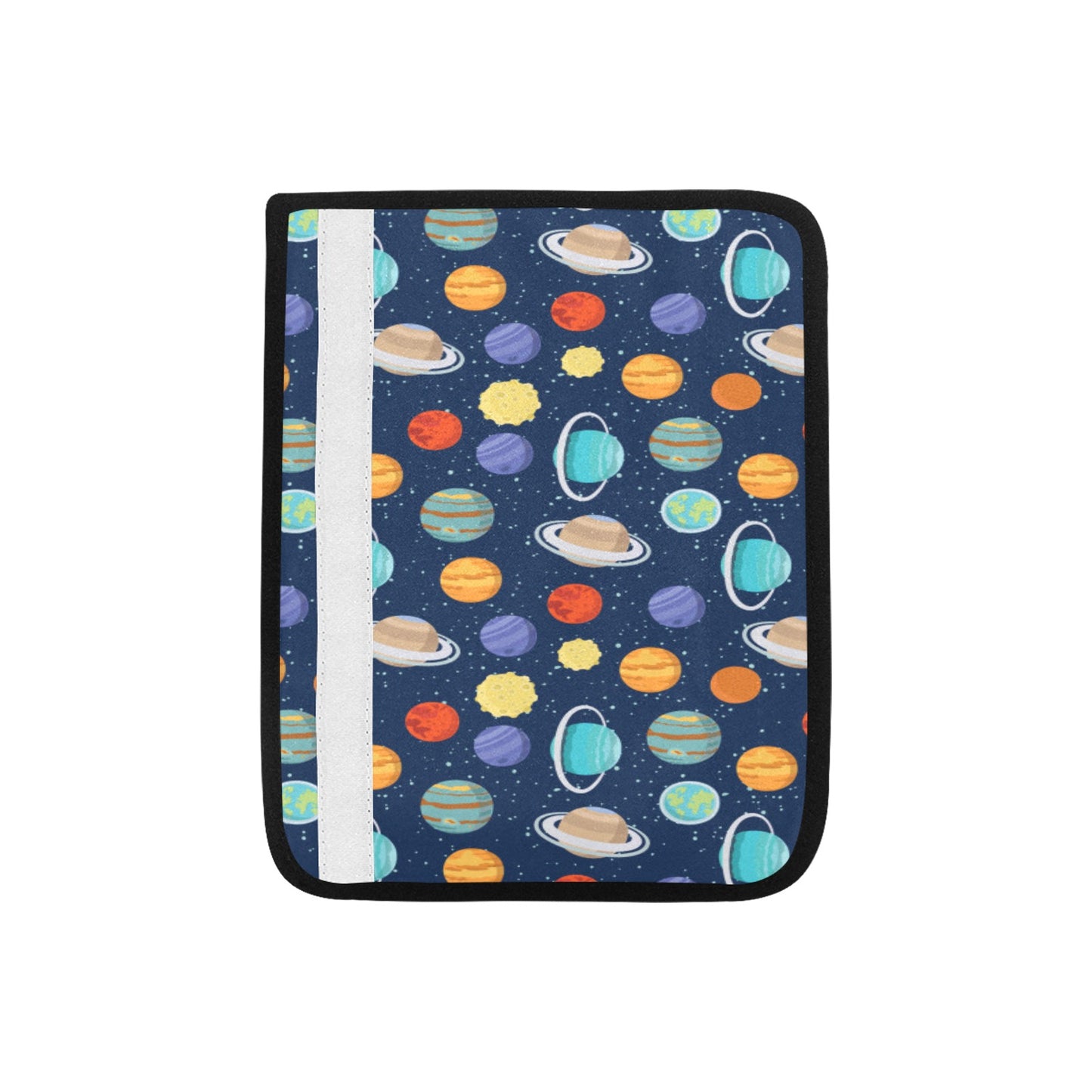 Planet With Star Print Design LKS303 Car Seat Belt Cover