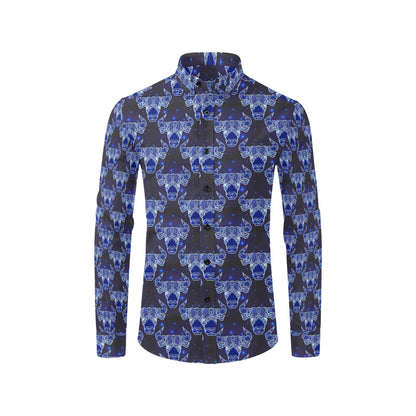 Taurus Print Design LKS302 Men's Long Sleeve Dress Shirt