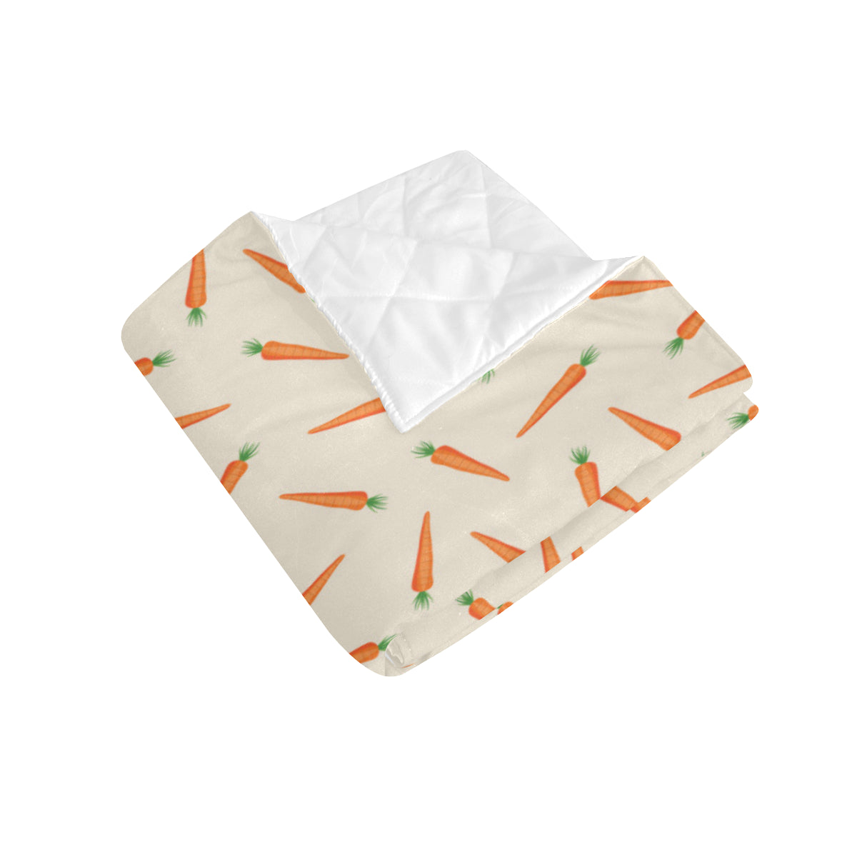 Carrot Pattern Print Design 07 Premium Quilt