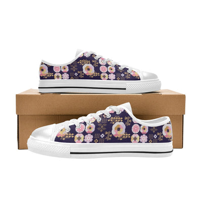 Sakura Japan Style Print Design LKS302 Women's White Low Top Shoes