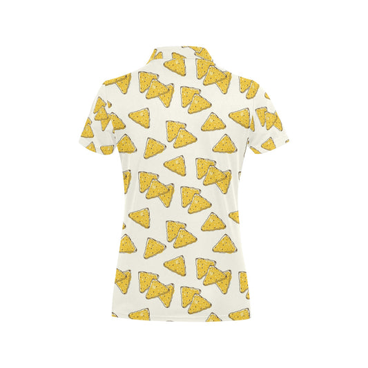 Nachos Pattern Print Design A01 Women's Polo Shirt