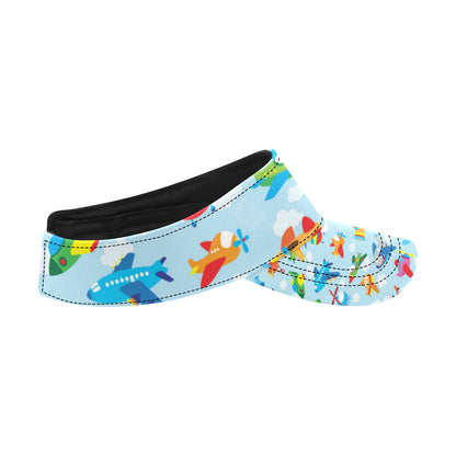 Airplane Colorful Pattern Print Design 01 Unisex Sun Visor