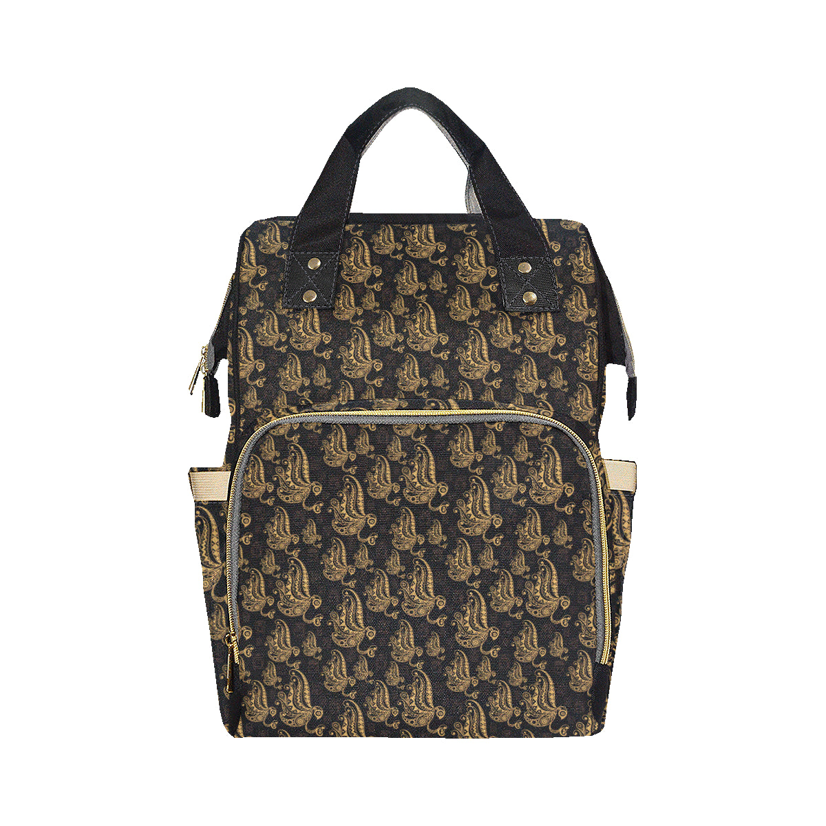 Owl Tribal Polynesian Design Print Diaper Bag Backpack
