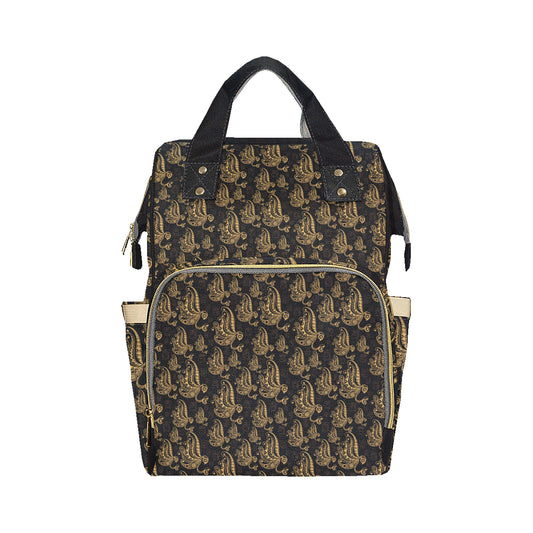 Owl Tribal Polynesian Design Print Diaper Bag Backpack
