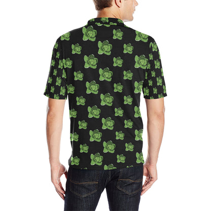 Cabbage Pattern Print Design 03 Men Polo Shirt