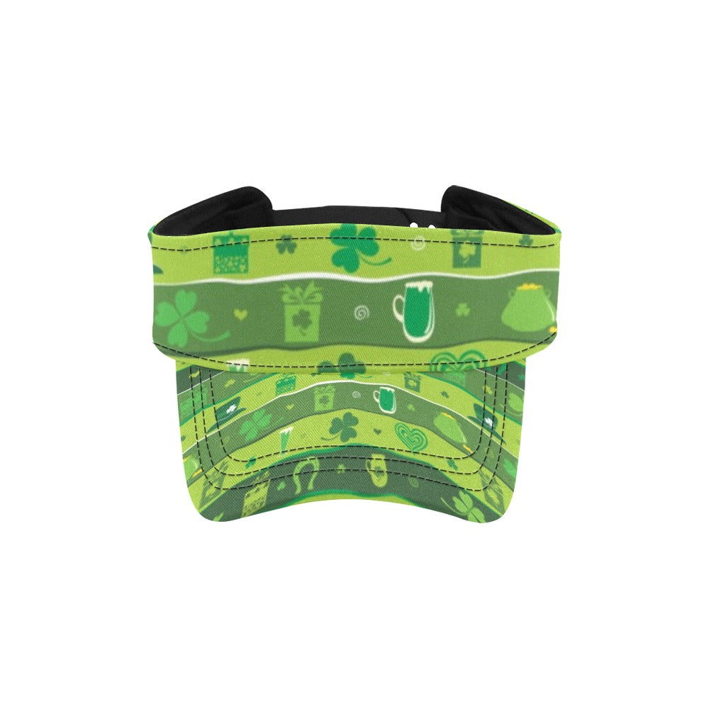 Shamrock Print Design LKS303 Unisex Sun Visor