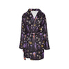 Seaweed With Jelly Fish Print Design LKS305 Women's Fleece Robe