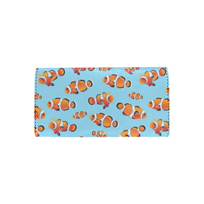 Clownfish Pattern Print Design 01 Women's Trifold Wallet