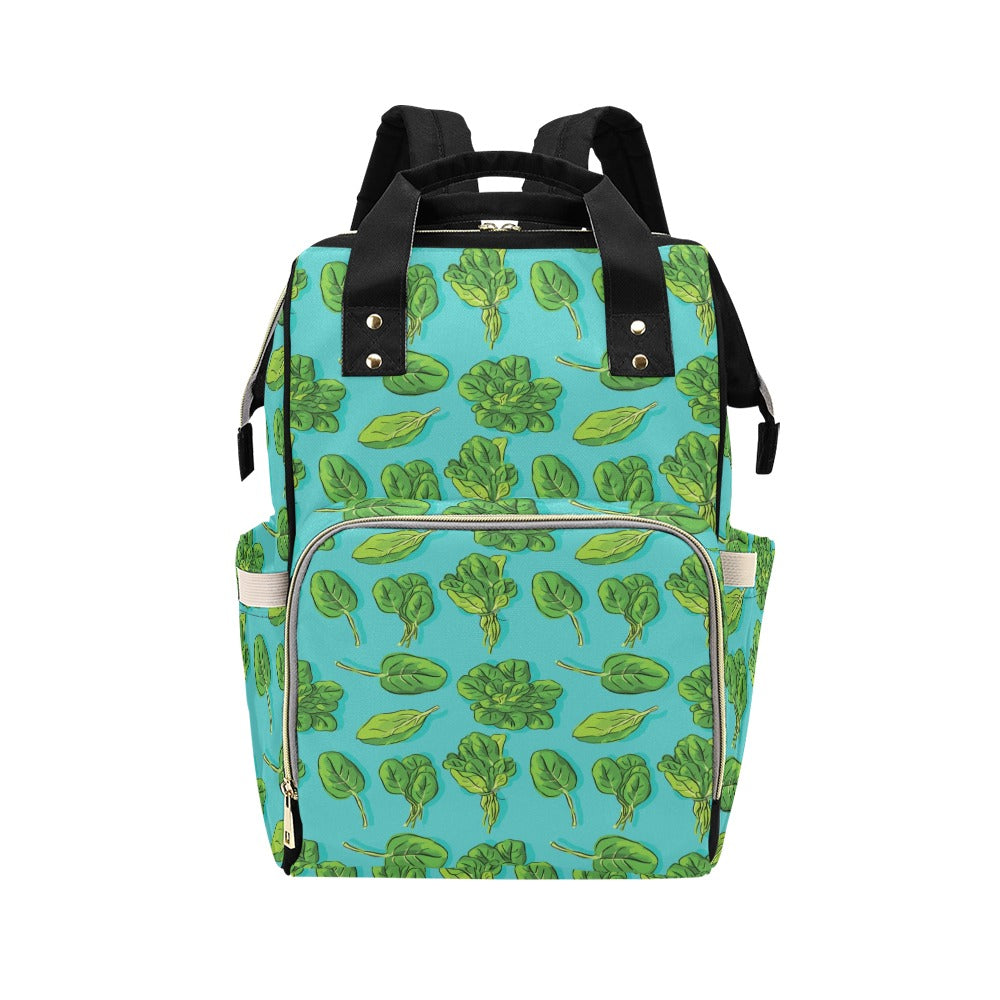 Spinach Print Design LKS301 Diaper Bag Backpack