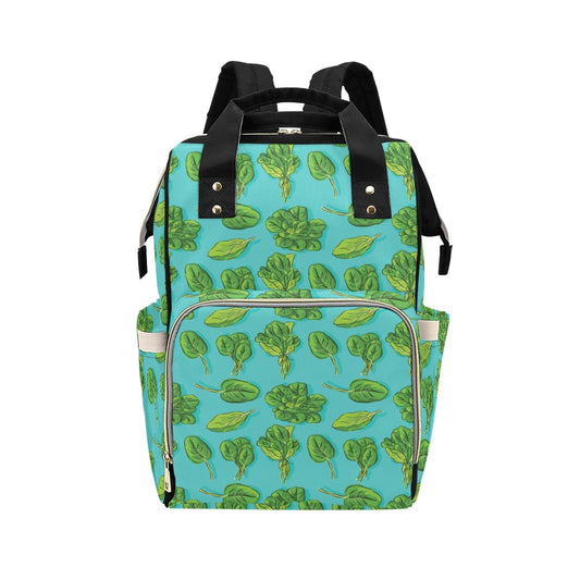 Spinach Print Design LKS301 Diaper Bag Backpack
