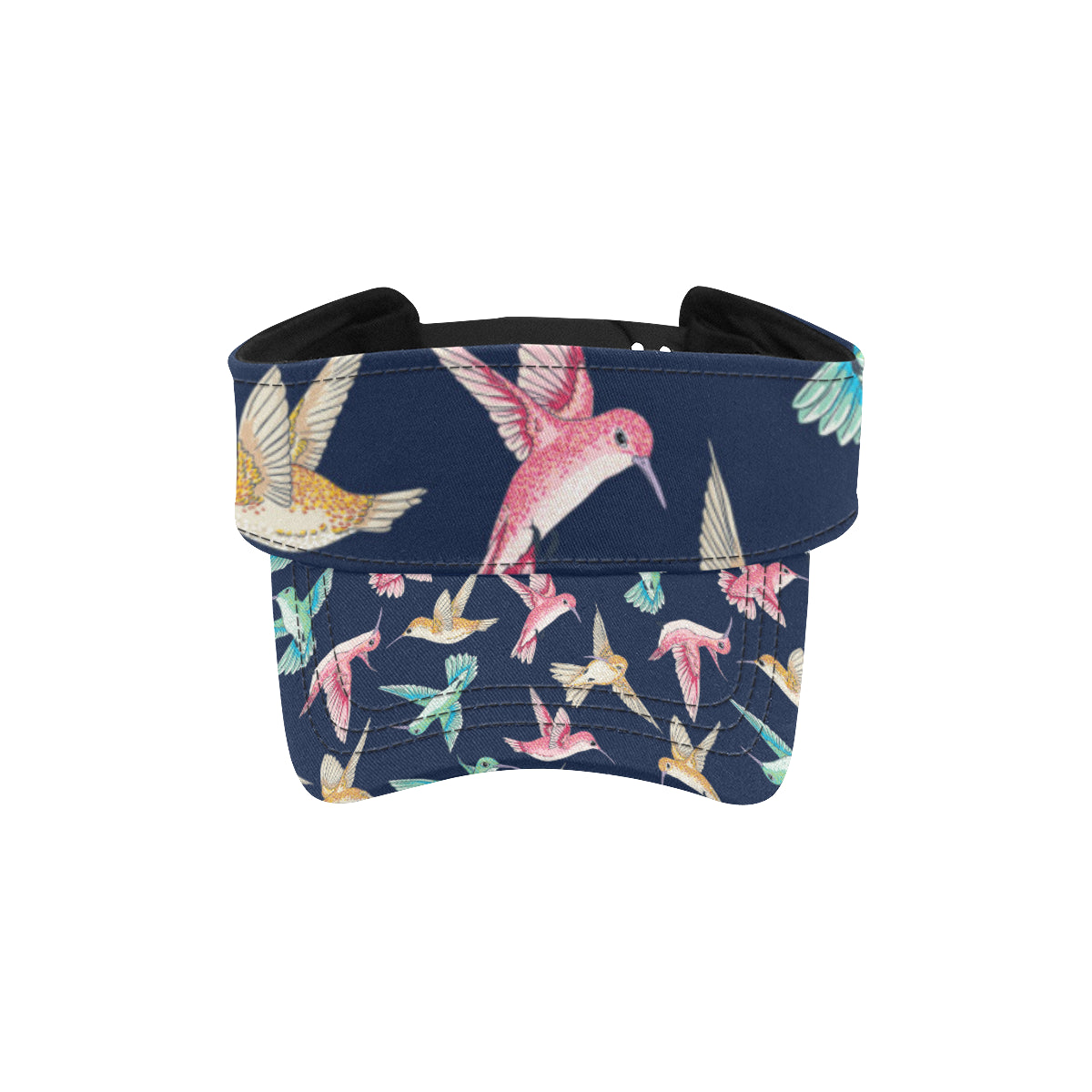 Hummingbird Cute Pattern Print Design 01 Unisex Sun Visor