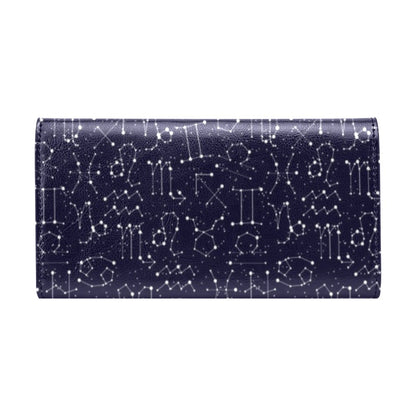 Zodiac Pattern Design Print Women's Trifold Wallet