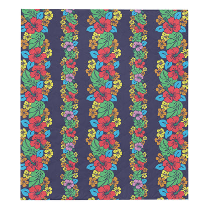 Hawaiian Themed Pattern Print Design H03 Premium Quilt
