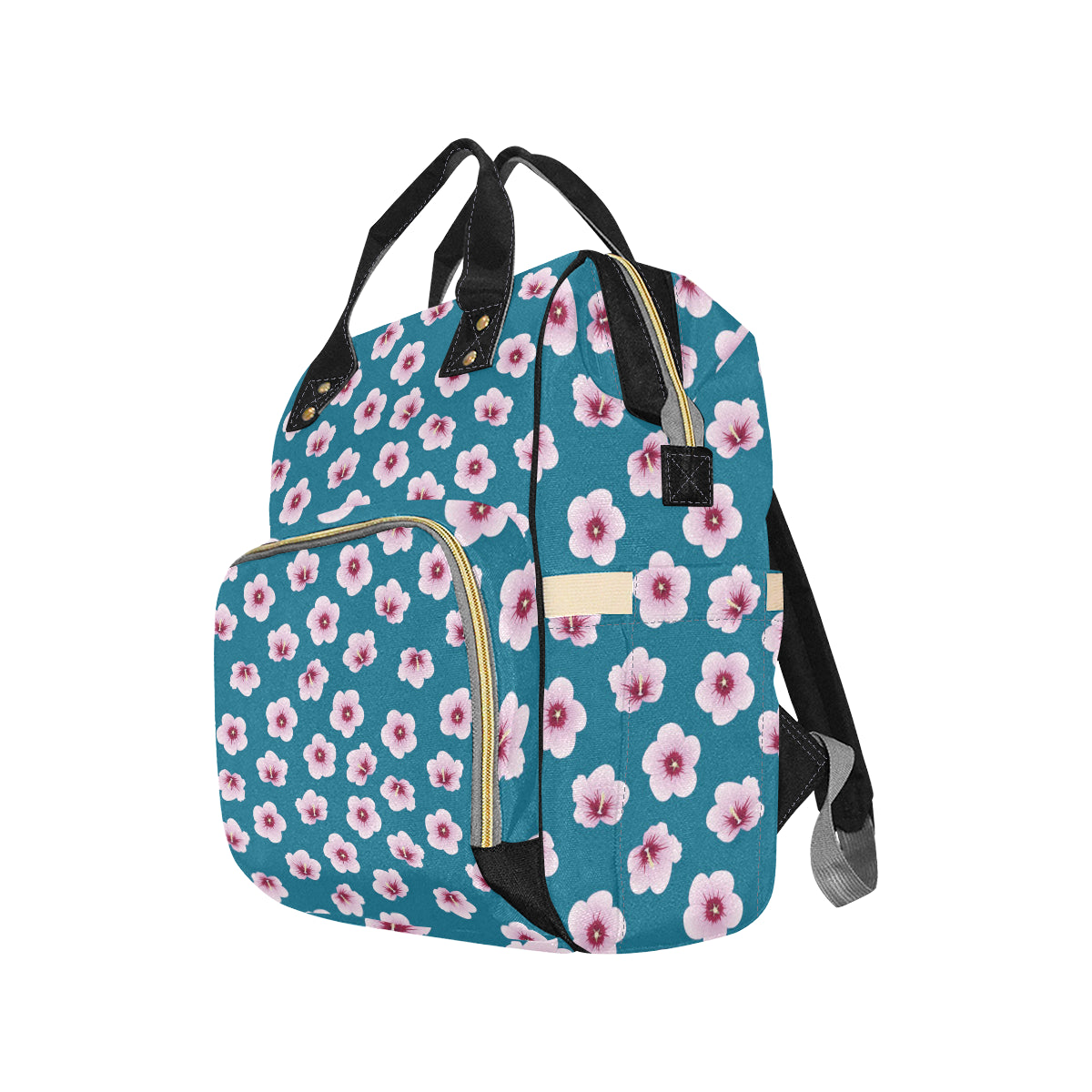 Cherry Blossom Pattern Print Design CB08 Diaper Bag Backpack