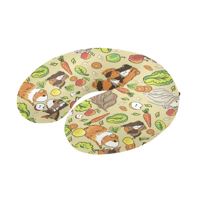 Guinea Pig Pattern Print Design 02 U-Shaped Travel Neck Pillow