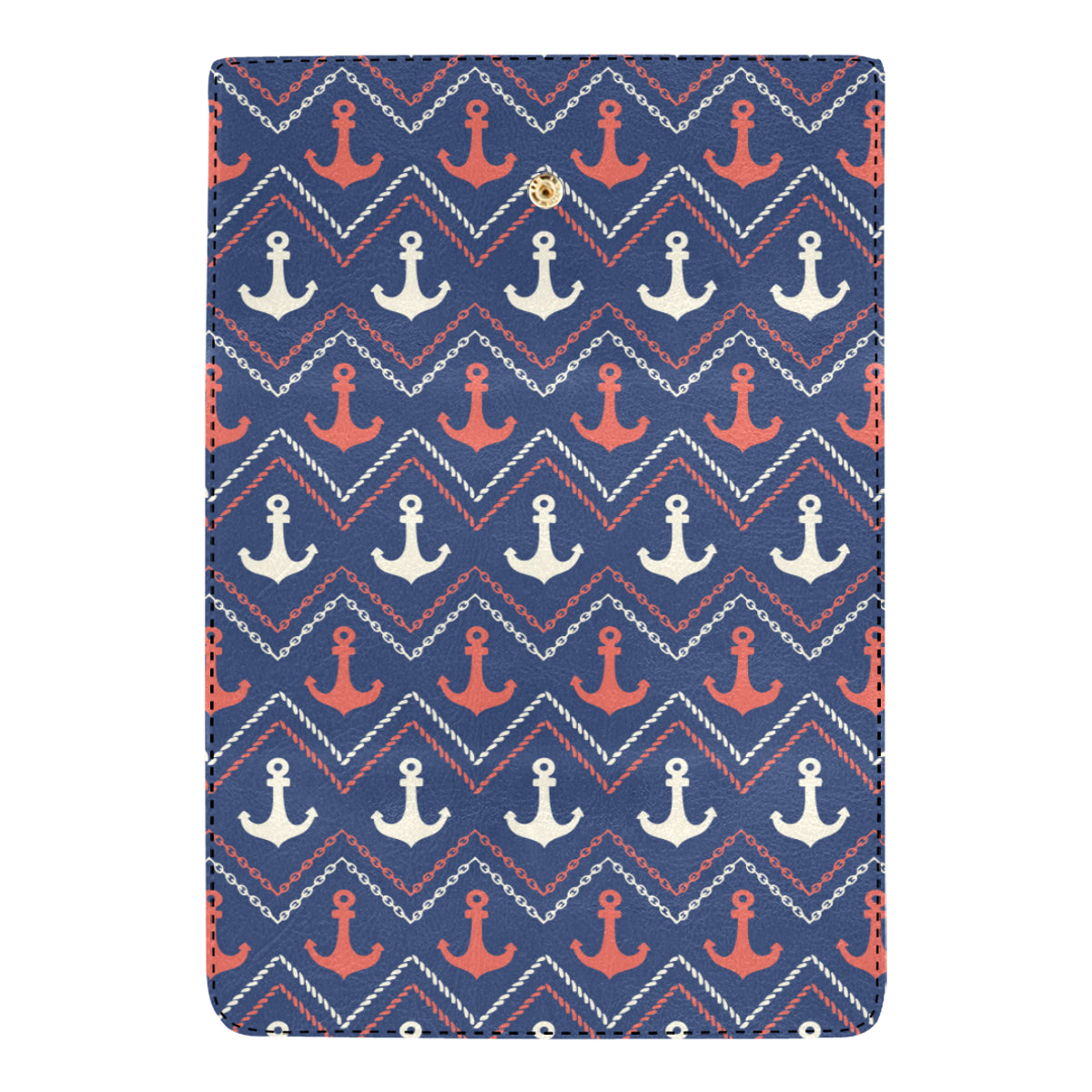 Anchor Pattern Print Design 07 Women's Trifold Wallet
