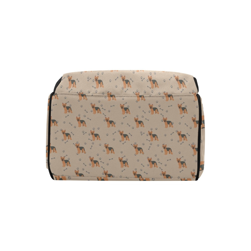 Yorkshire Terriers Print Design LKS305 Diaper Bag Backpack