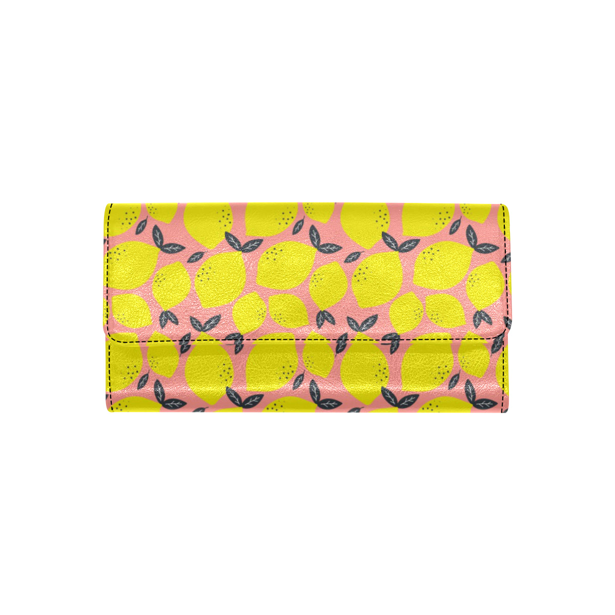 Lemon Pattern Print Design LM03 Women's Trifold Wallet