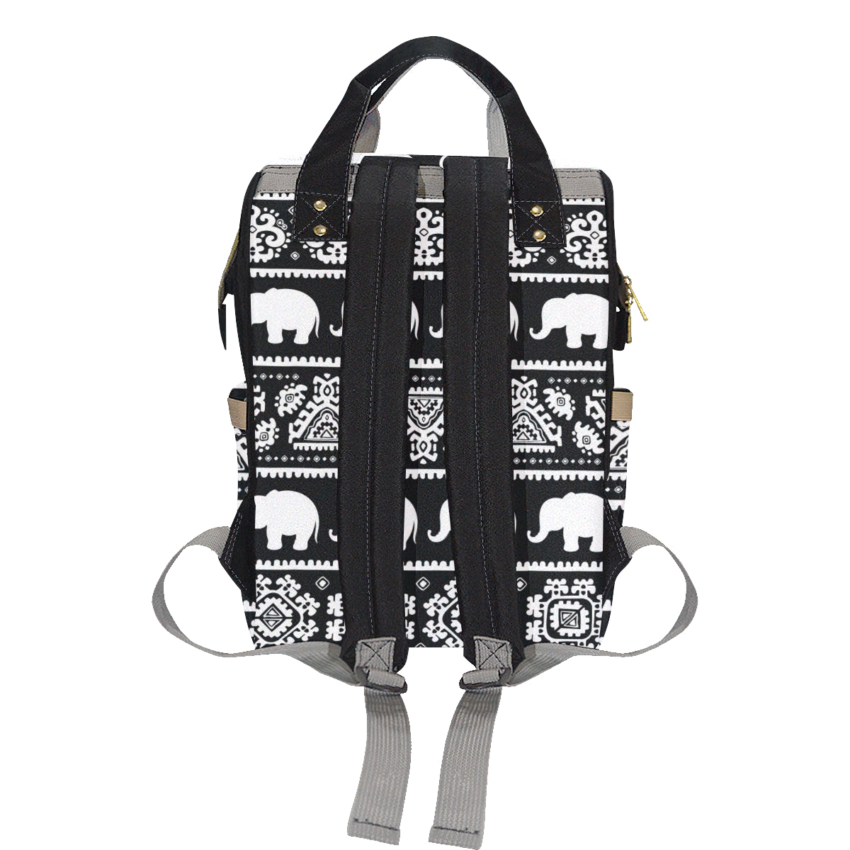 Elephant Pattern Diaper Bag Backpack
