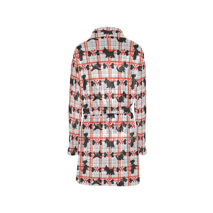 Scottish Terriers Print Design LKS3014 Women's Fleece Robe