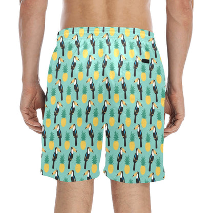Toucan Print Design LKS301 Men's Swim Trunks Beach Shorts