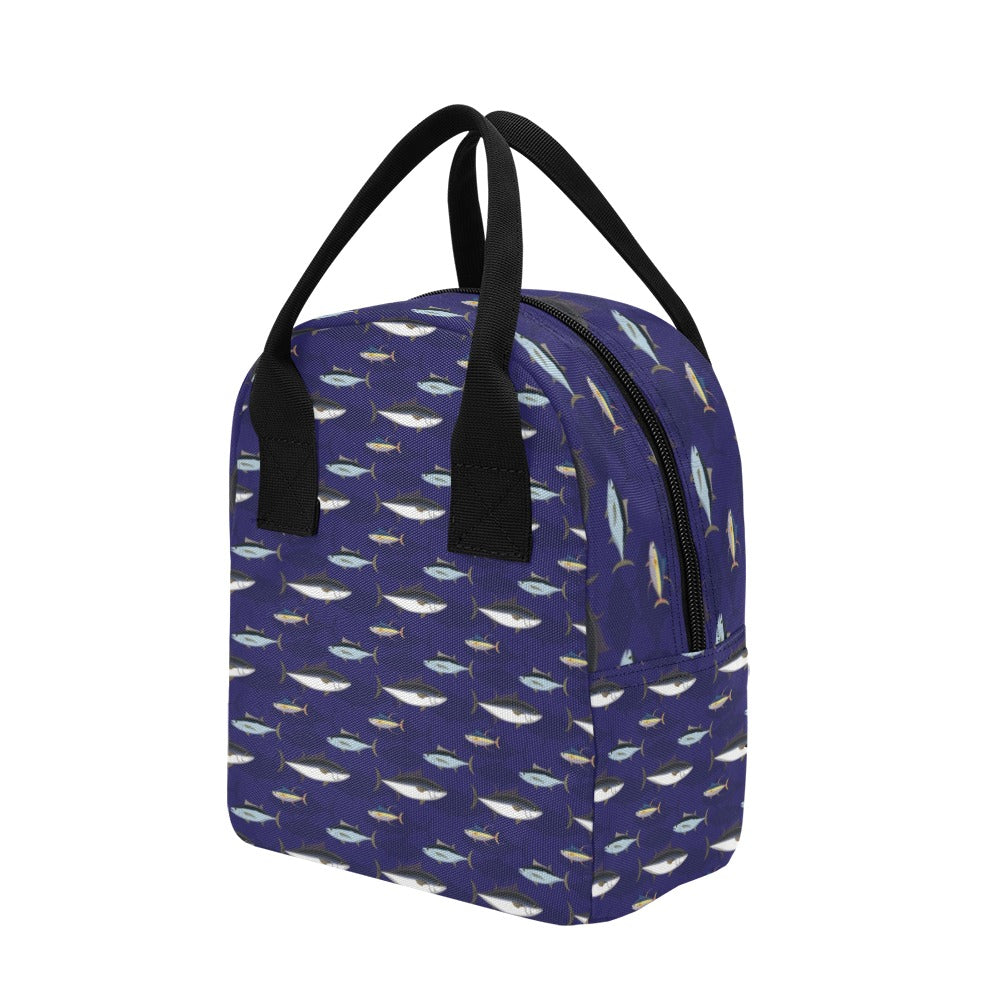 Tuna Fish Print Design LKS304 Insulated Lunch Bag
