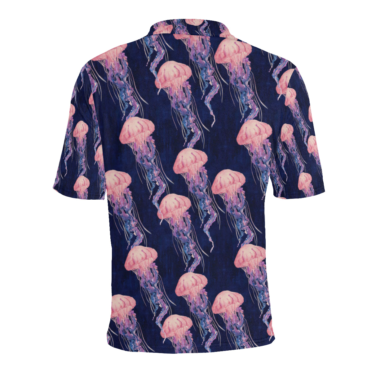 Jellyfish Pattern Print Design 03 Men Polo Shirt