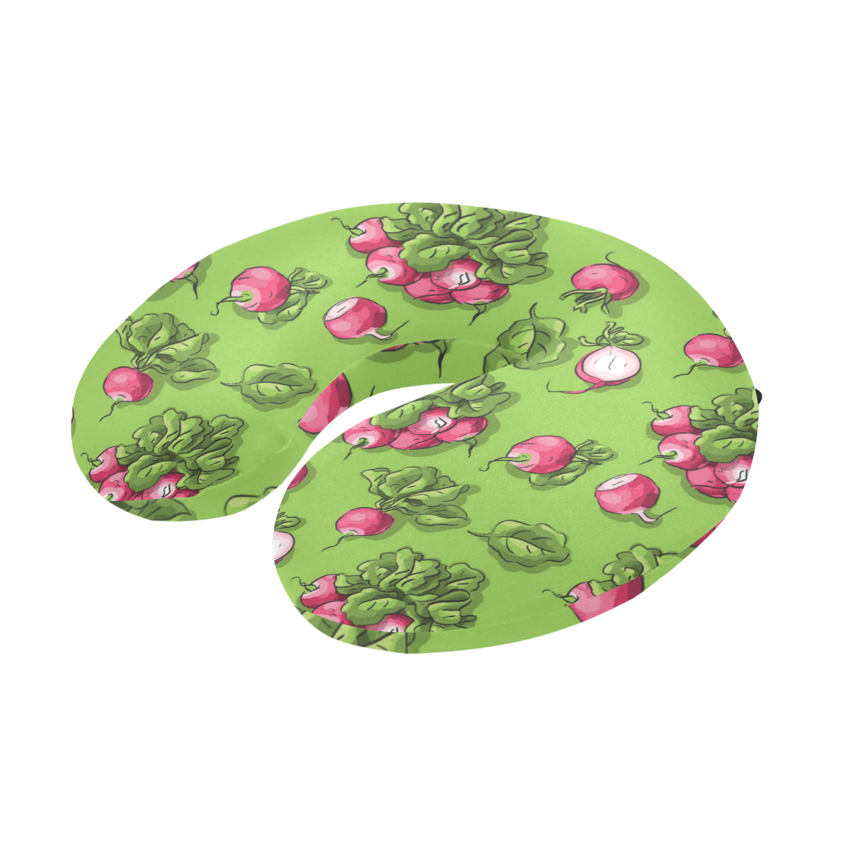 Radish Pattern Print Design A05 U-Shaped Travel Neck Pillow