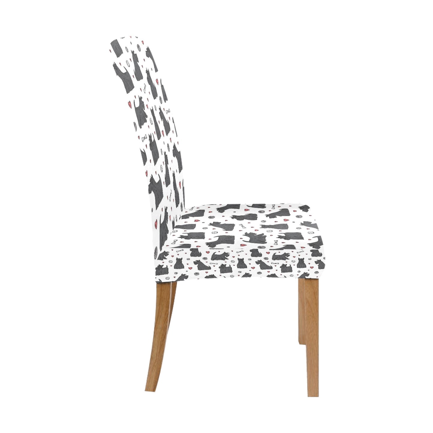 Scottish Terriers Print Design LKS3015 Dining Chair Slipcover